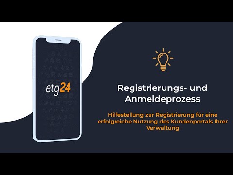 Vorschau: etg24 Registrierung und Anmeldung